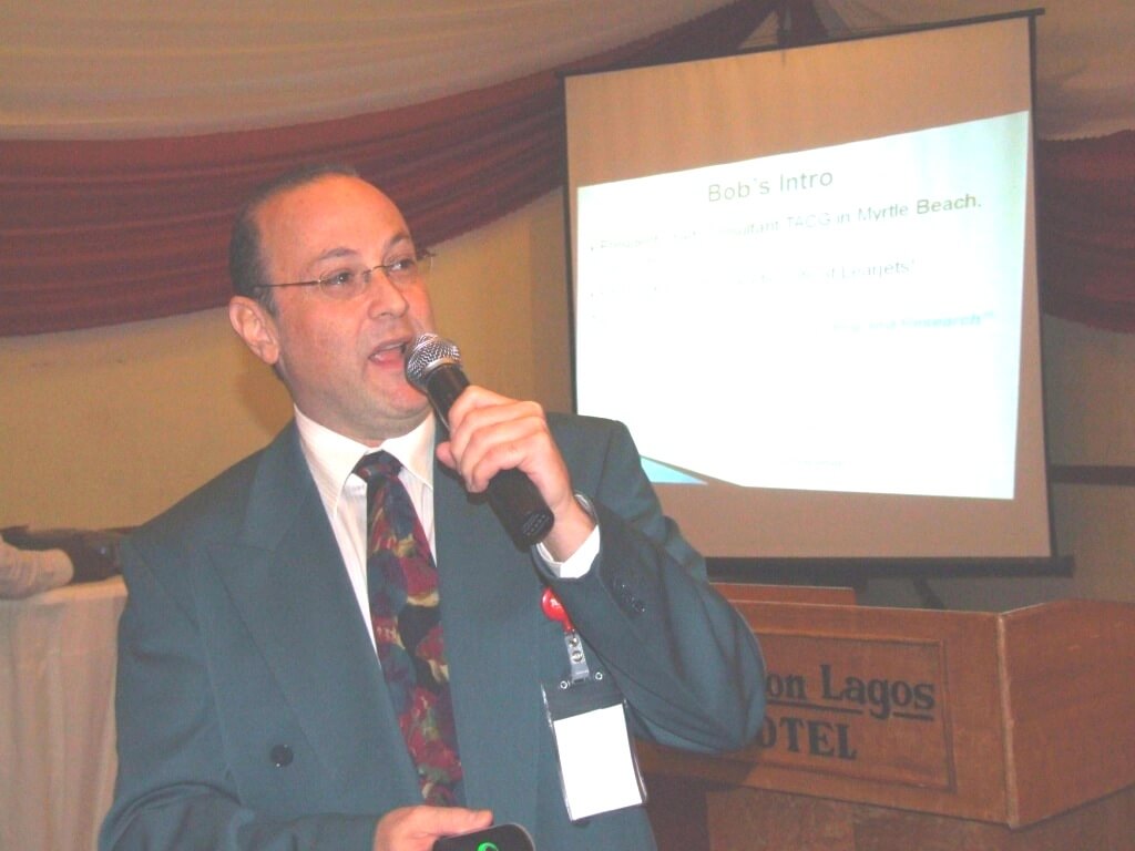 Dr.Bob Baron at AIB Aviation Safety Conference, Lagos, Nigeria
